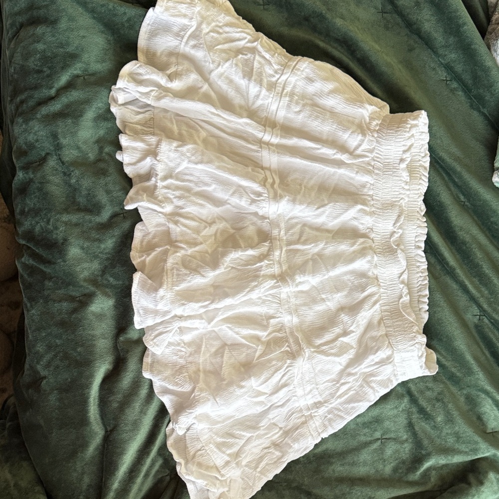 Princess Polly White Tiered Mini Skirt